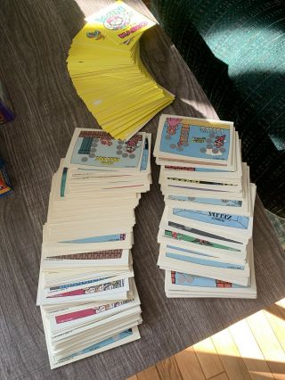 1989 Topps Nintendo Game Packs 100’s Of Random Single Tip Cards And 50 Stickers