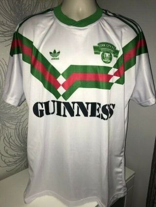 Cork City Fc 1989 - 1991 Guinness Vintage Retro Home Shirt Turners Cross Ireland