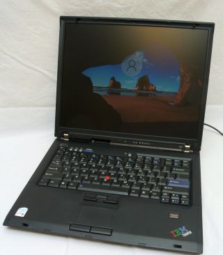 Vintage Lenovo Thinkpad T60 15 " Core 2 Duo T7200 2.  0ghz 2gb Ram 120gb Windows 10
