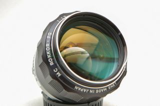 Minolta Mc Rokkor - Pg 58mm F1.  2 Vintage,  First Editions - For Parts/not -