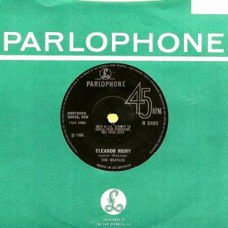 The Beatles " Eleanor Rigby / Yellow Submarine " (orig.  Parlophone Uk) 1966 Ex