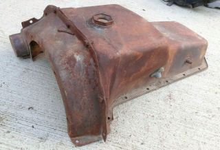1932 1947 Ford Truck Flathead V8 Engine 2 Piece Oil Pan Inspection
