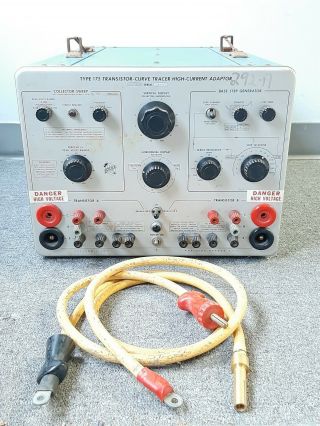 Vintage Tektronix Type 175 Transistor Curve Tracer High Current Adapter W/2 Lead