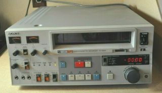 Vintage Sony U - Matic Video Cassette Recorder Vo - 9600 As - Is