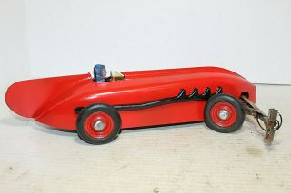 1920s Electricar Kokomo Red Arrow Tether Race Car 15 " Vintage Kingston