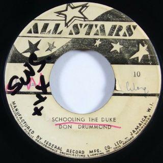 Don Drummond " Schooling The Duke " Reggae 45 All Stars Mp3