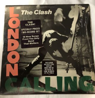 The Clash - London Calling - Vintage Lp X2 / Near - Epic Al - 36329 1st Press