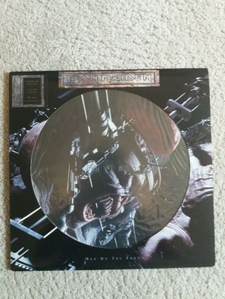 Vinyl 12 " Single Picture Disc - Iron Maiden - Man On The Edge - Excel