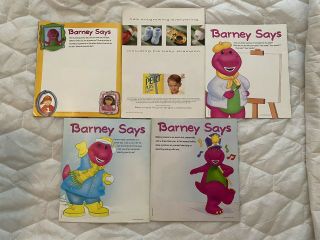 Vintage Barney Magazines Set Of 4 1995 And 1996 & Barney Family Issue 1995 EUC 2