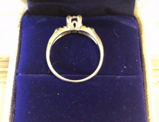 Platinum Vintage Engagement Ring Setting Only