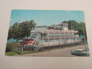 H77 Vintage Postcard Boat Ship Julius C Wilkie Steamboat