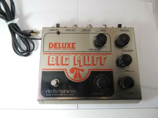 Vintage Electro Harmonix Deluxe Big Muff Pi Fuzz & Compressor Effects Pedal Ehx