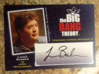 2013 Big Bang Theory Season 5 - Autograph A19 Lance Barber As Jimmy Sc