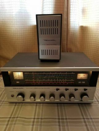 Vintage Realistic Dx - 160 Solid State Communications Receiver With Speaker