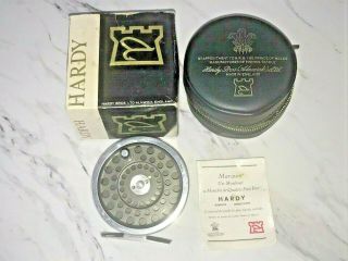 Vintage Fly Fishing Reel Hardy Brother Marquis No.  6 With Papers