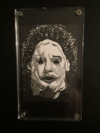 Texas Chainsaw Massacre Leatherface Origart Sketch Card 1/1 Signed By Artist Tk