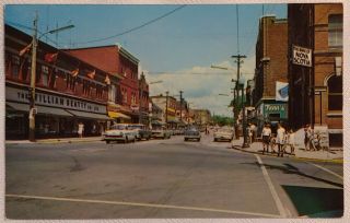 Main St Parry Sound,  Ontario Canada Vintage Postcard William Beatty Co James St
