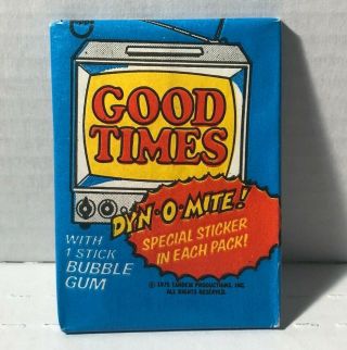 1975 75 Topps Good Times Wax Pack Vintage Shape Tv Show