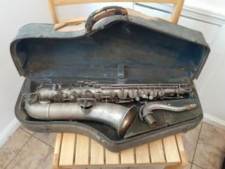 Vintage The Buescher True Tone Low Pitch Saxophone 1921 For Restoration