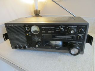 Vintage Sony Icf - 6800w Am/fm Shortwave Radio