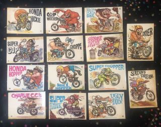 14 Donruss Silly Cycles Stickers