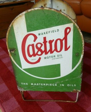 Vintage Castrol Oil Can Rack