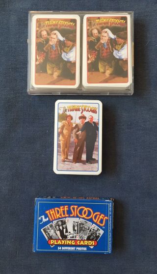 Three Stooges Playing Card Decks - 4 Decks
