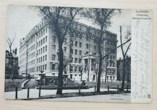 Vintage Postcard Allegheny General Hospital,  Pittsburg,  Pa - Tuck Undivided Back