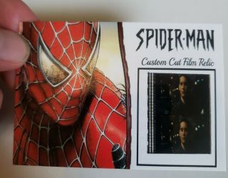 Spider - Man Costume Card Relic Prop Tobey Maguire Custom Film Cell Card Reel Rare