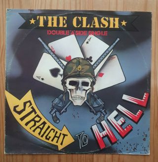 The Clash Straight To Hell/should I Stay Or Should I Go 12 " Vinyl A13 - 2646 1982