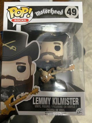 Funko Pop Rocks Motorhead Lemmy Kilmister 170 Vinyl Figure Nib