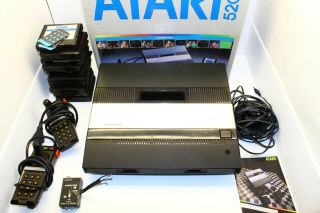 Vintage Atari 5200 2 - Port W/ Box And Foam And Games Well