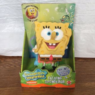 Vintage 5 " Talking Spongebob Squarepants Collectible Mattel 2000 See Notes