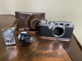 Vintage Leica Iiif,  Serial Number 600319,  Leipzig Viooh Viewfinder
