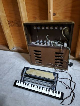 Vintage Hammond Solovox Model L Series A Organ Keyboard & Tube Speaker / Amp
