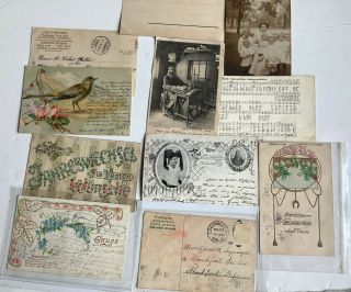 Shy Dozen Vintage Postcards,  Turn Of The Century,  German,  French