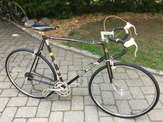 Eddie Merckx Black Mens Road Touring Bicycle Vintage 10 Speed Racing Bike