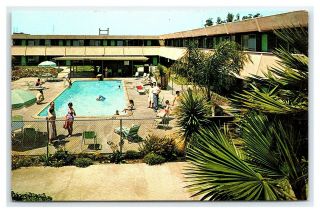 Vintage Postcard Viking Motel Near Disneyland Anaheim California M1