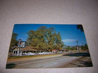 1960s Majors Coffee Shop & Texaco Station Pine Valley California Vtg Postcard