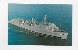 Vintage Navy Postcard Uss Pensacola Lsd - 38 Dock Landing Ship M792