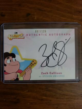 Zach Callison Steven Universe Autograph Card Zc - Su Cryptozoic 087/125