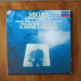 Sibelius The Seven Symphonies Ashkenazy 5 Lp Box Set Decca Digital Ex,  (nm)