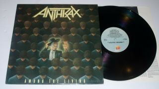 Anthrax Among The Living 1987 Orig Lp Island Megaforce Canadian Pressing
