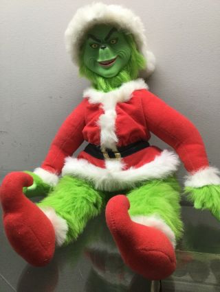 Dr Seuss Universal The Grinch Talking Plush 2000 Doll 22 " Long Christmas Holiday