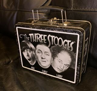 Vintage The Three Stooges Metal Lunch Box (1998) Larry Moe Curly.