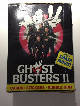 1989 Ghost Busters 2 Wax Packs 36 Ct Box Rare