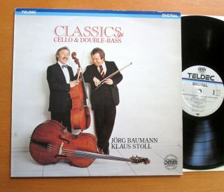6.  43155 Classics For Cello & Double - Bass Jorg Baumann Klaus Stoll Teldec Nm/vg