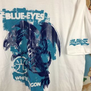 Vintage 1996 Yu - Gi - Oh Blue - Eyed White Dragon Shirt Mens Xl