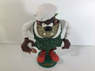 Tasmanian Devil Taz Christmas Chef Animated Figure Warner Brothers Looney Tunes