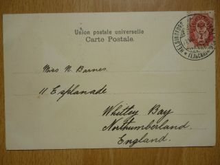 Helsinki Finland Vintage Postcard To Uk With Russia Stamp C1905